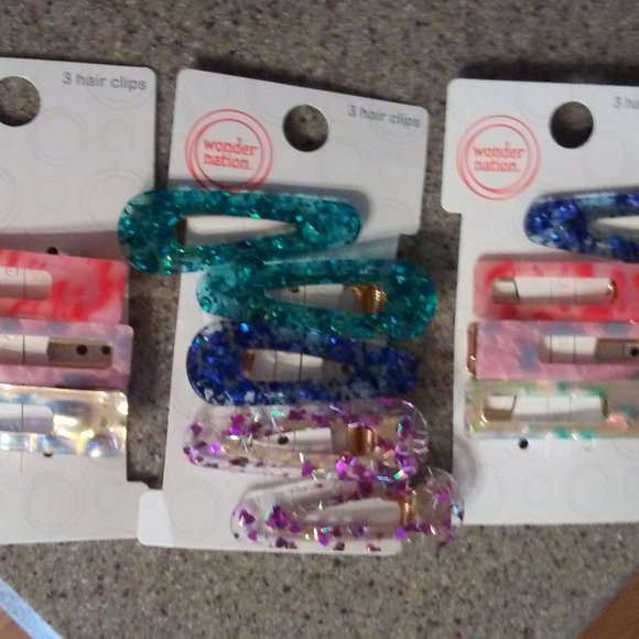 BRAND NEW! LOT OF 12 HAIR CLIPS - Picture 2 of 6